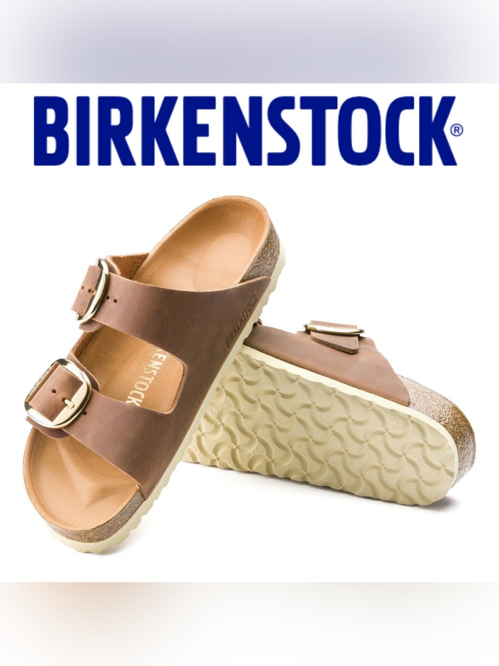 Birkenstock Arizona Cognac Big Buckle Sandals